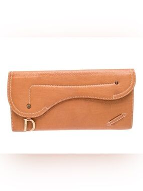 Christian Dior Saddle long continental tri fold wallet